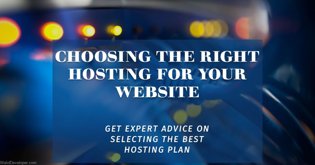 Why do I need developer suggestions to buy hosting?