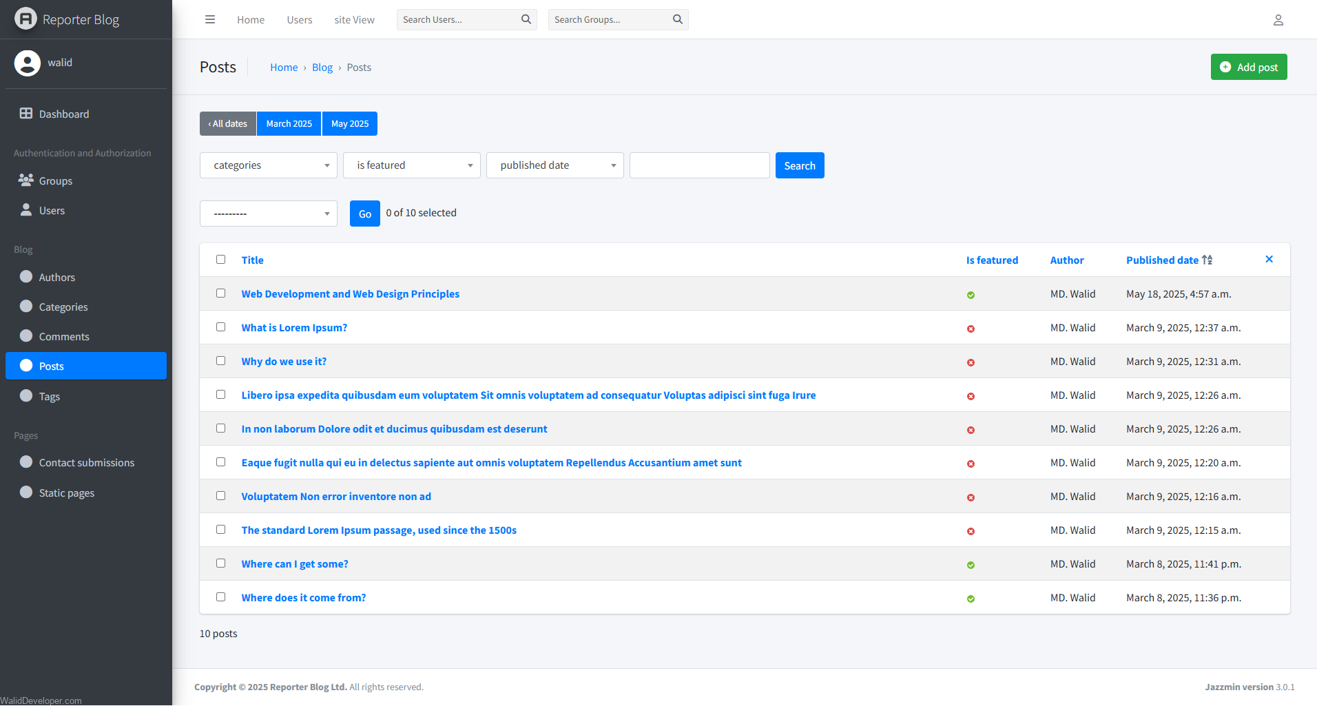 Select-post-to-change-Reporter-Blog-Admin-05-18-2025_12_16_PM Full Stack Blog Website using Django – Reporter-Blog-Website
